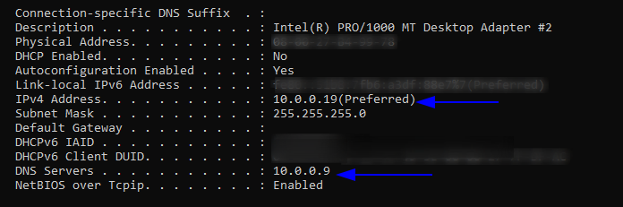 dns-server-of-machine-a-configured-as-dns-server